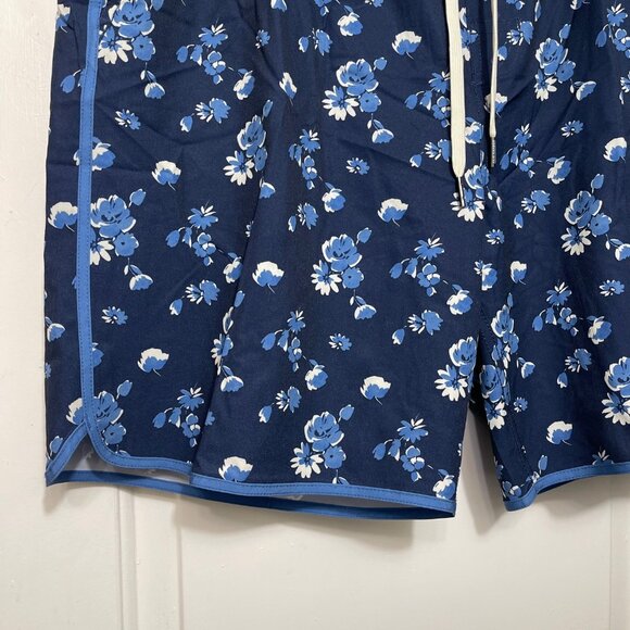 New FAIR HARBOR The Anchor Swim Trunks in Blue Beach Floral XXL - Picture 9 of 14